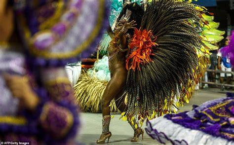 carnival 2019 brazilian dancers show off their colourful costumes on day two of festival