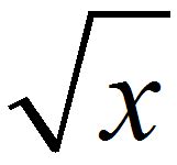 square root symbol