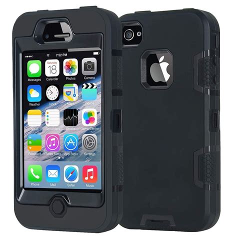 armor iphone  case apple iphone   case shockproof heavy duty combo hybrid defender high