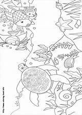 Coloring Rainbow Fish Pages Print sketch template