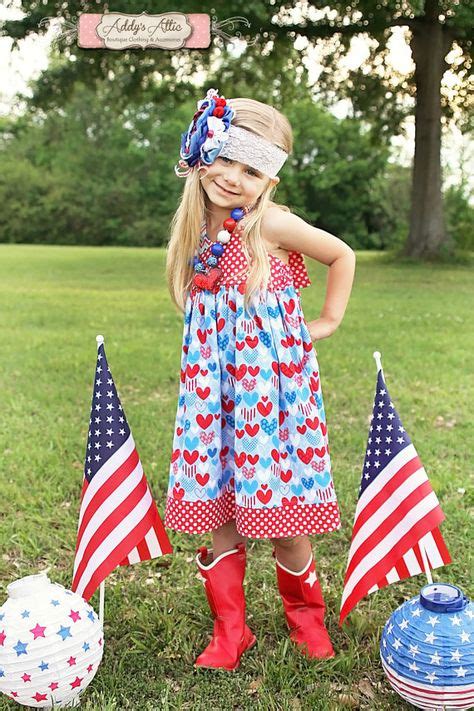 july dress july  dress patriotic girls halter dress