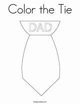 Coloring Tie Father Color Twistynoodle sketch template