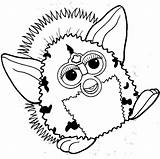 Furby Coloring Pages Colouring Kids Furbys Print Printable Visit sketch template