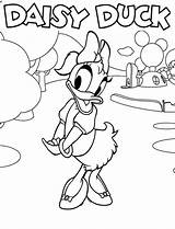 Mickey Mouse Coloring Clubhouse Pages Daisy Duck Characters Meet Cute Print Getcolorings Color Kids Getdrawings sketch template