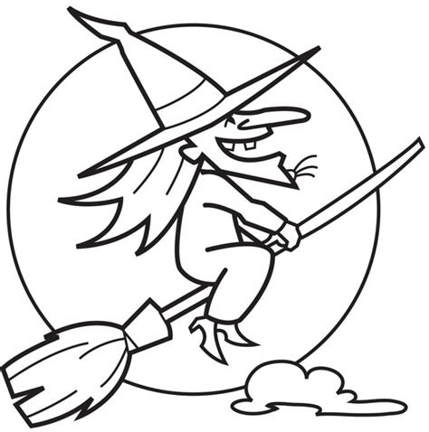 witch coloring pages printable  kids xi