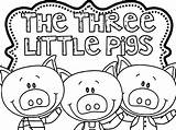 Pigs Three Little Coloring Pig Pages Face Houses Printable Drawing National Yellowstone Park Color Bears Chicago Wild Big Preschool Cute sketch template