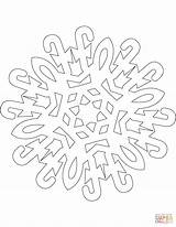 Coloring Snowflake Cane Caramel Pages Snowflakes Printable sketch template
