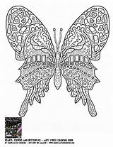Coloring Butterfly Pages Adult Printable Print Adults Difficult Colouring Complicated Butterflies Pembroke Welsh Corgi Book Sheets Color Hearts Flowers Flower sketch template