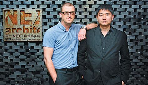 john van de water and jiang xiaofei co leaders at next architects beijing provided to china daily