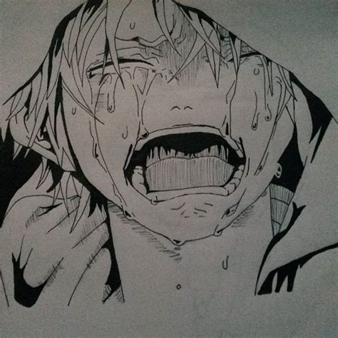 crying anime drawing  getdrawings