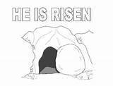 Tomb Jesus Coloring Resurrection Pages Colouring Empty Rise Where Grave Netart Easter Risen Template Print Christ School Open Sunday Drawings sketch template