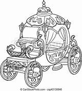 Carriage Cinderella sketch template