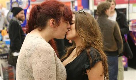 sainsbury s kiss in protest held at store after