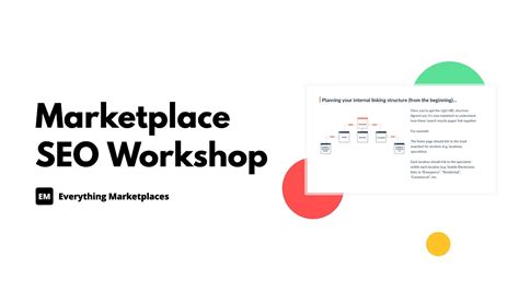 marketplace seo workshop youtube