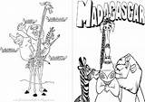 Madagascar Livrinho sketch template
