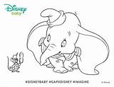 Dumbo Coloring Pages Disney Color Bathtub Cartoon Getdrawings Getcolorings Pacifier Colorings sketch template