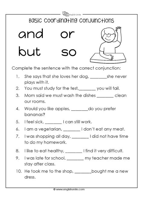 grade  grammar lesson  conjunctions grammar lessons conjunctions