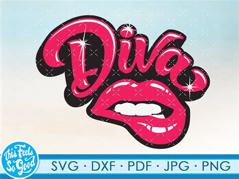 diva svg files  cricut diva lips svg princess svg files etsy