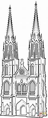 Ausmalen Ausmalbilder Kirche Malvorlage Malvorlagen Dom Kölner Cathedral Catedral Köln Colonia Supercoloring Skizzen Zeichnen Kathedrale Koln Kinder Wappen sketch template