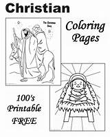 Coloring Christian Pages Christmas Story Kids Colouring Worksheets Printable Bible Print Crafts Raising Do sketch template