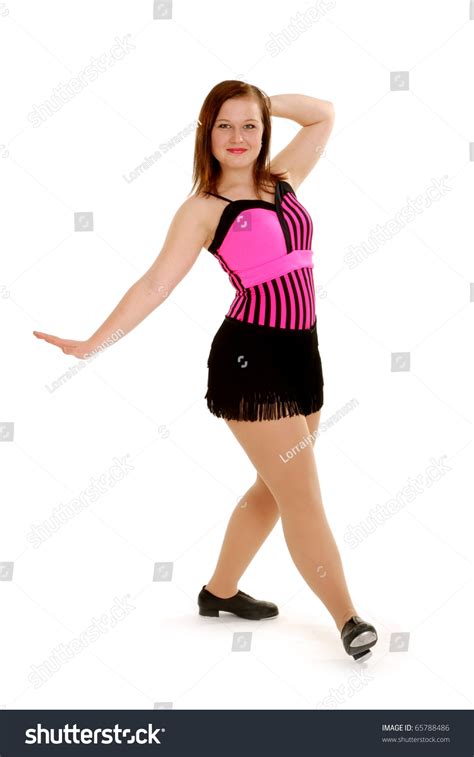 Sexy blonde tap dancer