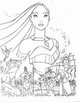 Pocahontas Princess Desenhos Colorir Rolfe Line Template Starklx sketch template