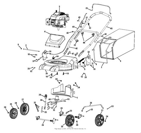 homelite hlmhp cm petrol mower parts diagram  push mower