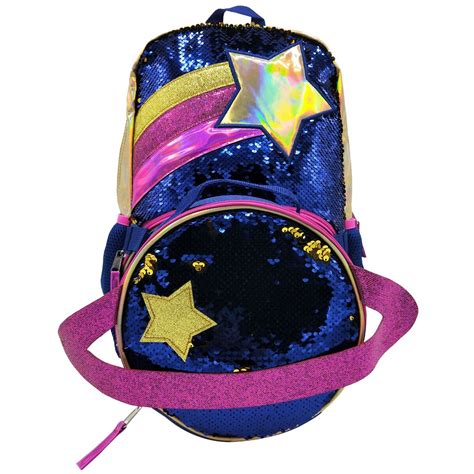 Nyc Sequin Space Backpack And Lunch Box Set Big W