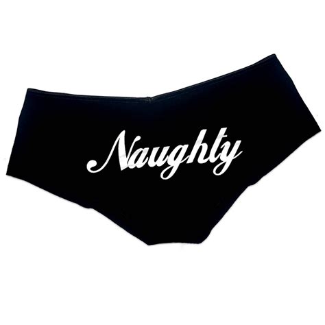 Naughty Panties Sexy Slutty Funny Panties Booty Bachelorette Etsy