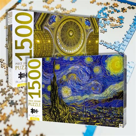 set   adult  piece gold collection iconic jigsaw puzzles