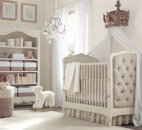 posh neutral color nursery  white  grey decor nursery baby