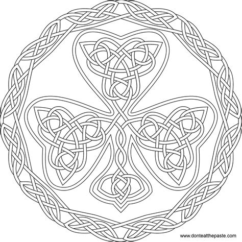 printable celtic knot coloring pages  kids   adults