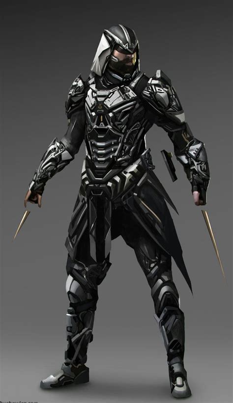 shadow armor concept futuristic armour sci fi