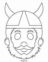 Viking Mask Color Printable Face Masks Maskspot Vikings Drawing Party Kids Getdrawings sketch template