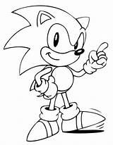Sonic Coloring Pages Hedgehog Printable Cartoon Drawing Print Character Boys sketch template