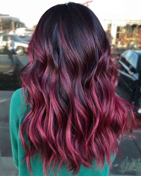 balayage rot ist die trendfarbe fuer den herbst  schoene