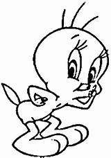 Tweety Bird Coloring Pages Printable Kids Cliparts Clip Preschoolers Bestcoloringpagesforkids Comments sketch template