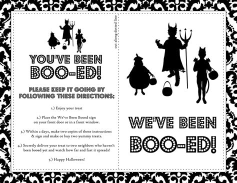 simply silhouettes  printable boo sign  halloween