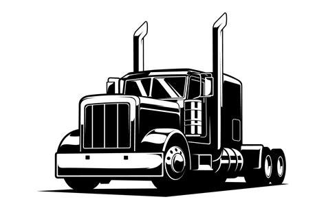 trucking vector illustration transportation illustrations creative market