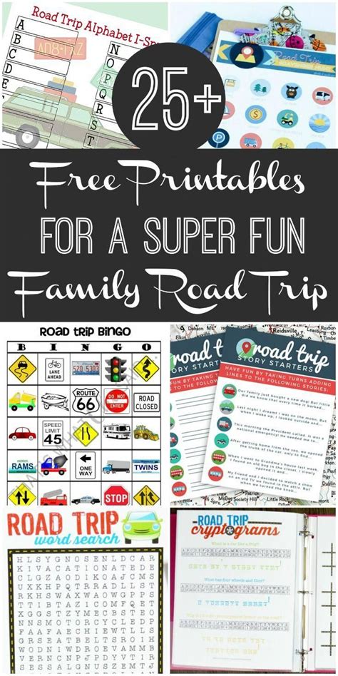 family road trip survival guide  printables    long drive