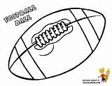 Football Coloring Pages Ball Book Kids Classic sketch template