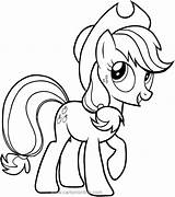 Pony Applejack Little Coloring Pages Mark Sunbow Hasbro Copyright Production Getdrawings sketch template