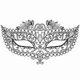 Coloring Masquerade Mask Pages Colouring Template Adult Printable Masks sketch template