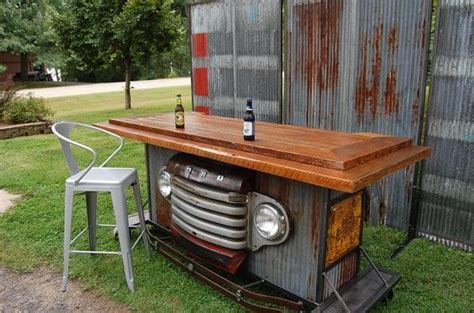 bar   ford truck  reclaimed wood   car