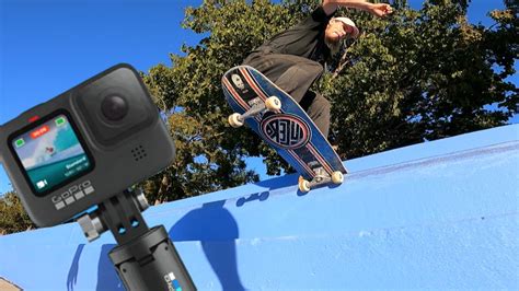 gopro hero  skate test  features   settings  skateboarding youtube
