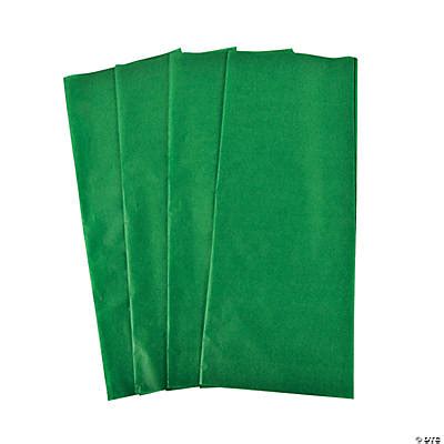 green tissue paper sheets