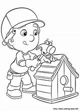 Coloring Pages Handyman Getcolorings Handy Manny Tools sketch template