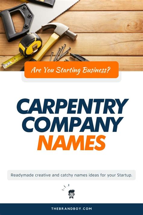 catchy carpentry company names ideas video infographic