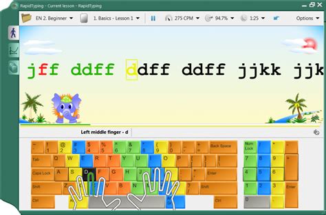 touch typing software  teach   type faster techwiser