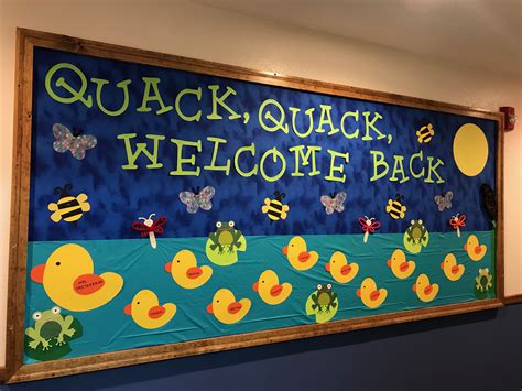 Quack Quack Welcome Back Bulletin Board Made With Cricut School